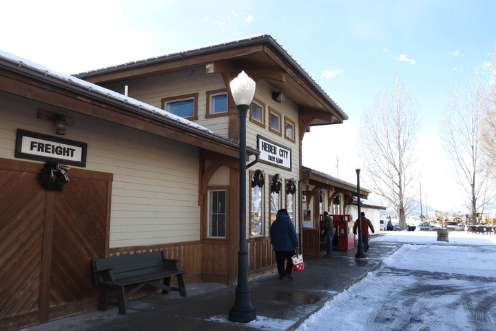 The Heber Valley Railroad depot in Heber City, Utah