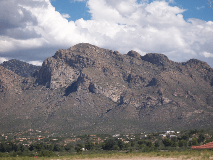 Pusch Ridge in the Santa Catalina Mountains, seen from Oro Valley
