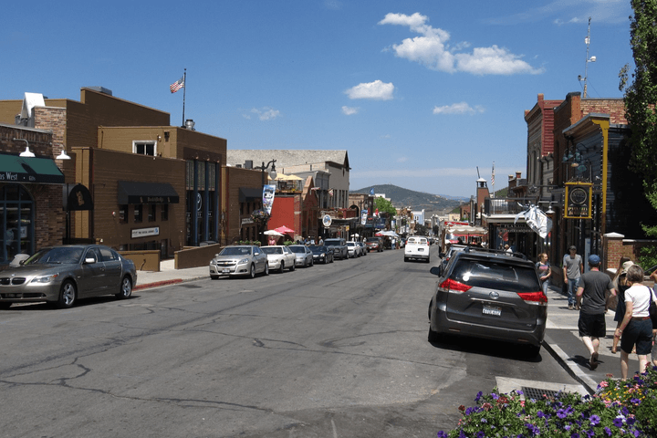 Historic Main Street in Park City, Utah