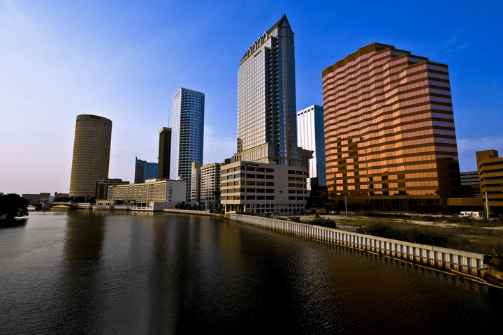 Downtown Tampa across the Hillsborough River